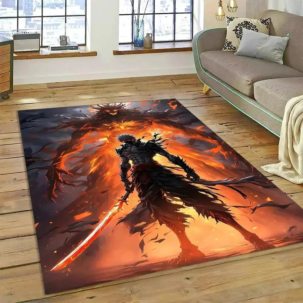 Ichigo Vasto Lorde transformation carpet for anime-themed bedroom decor