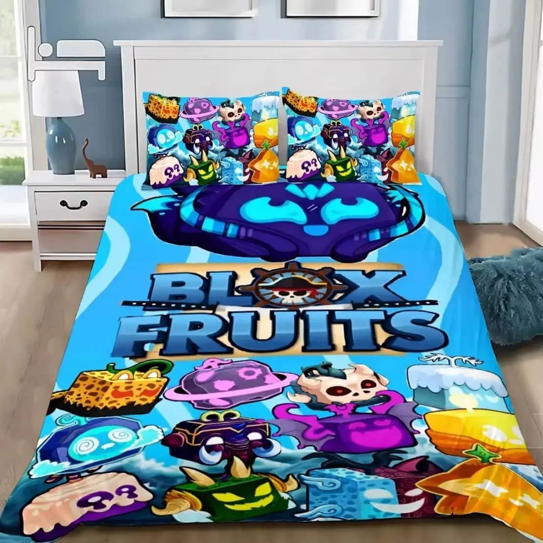 Blox Fruits Cartoon Duvet Cover