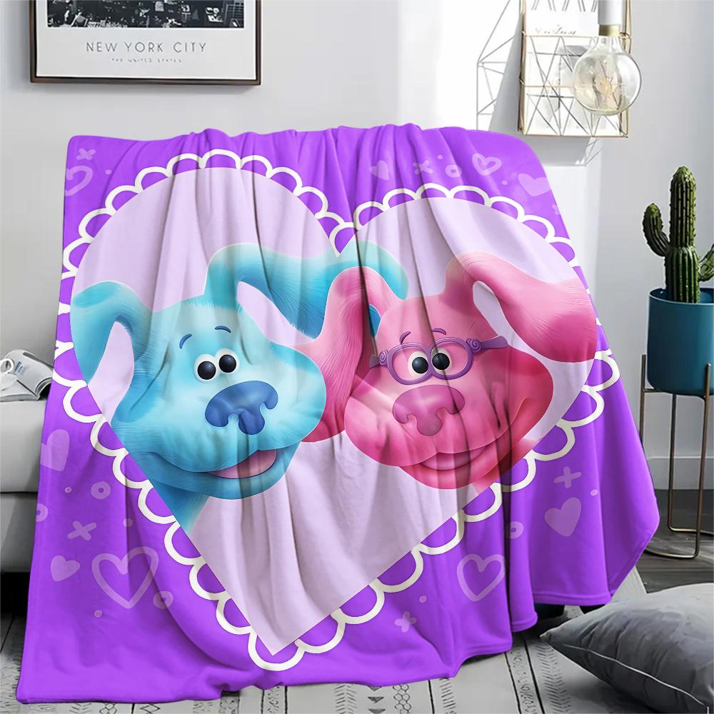 lightweight Blue’s Clues blanket for travel