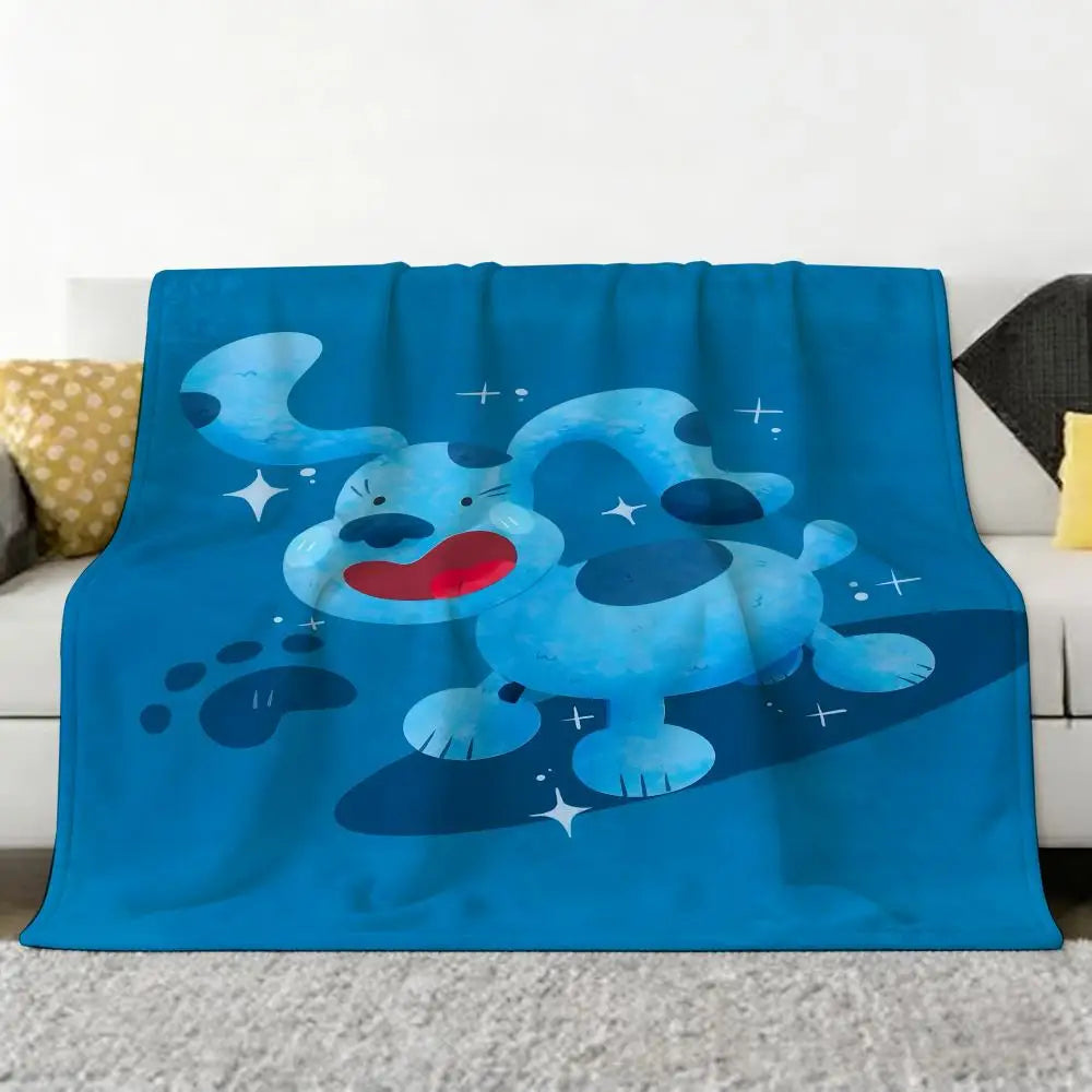 plush Blue’s Clues blanket for sofa
