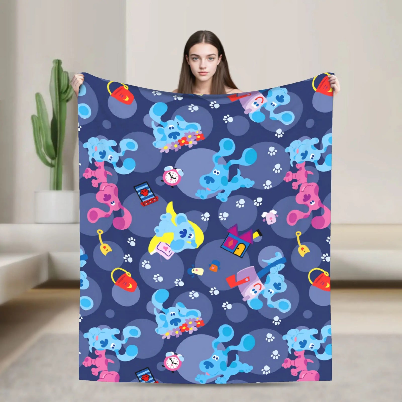 soft cartoon blanket for sofa and bed