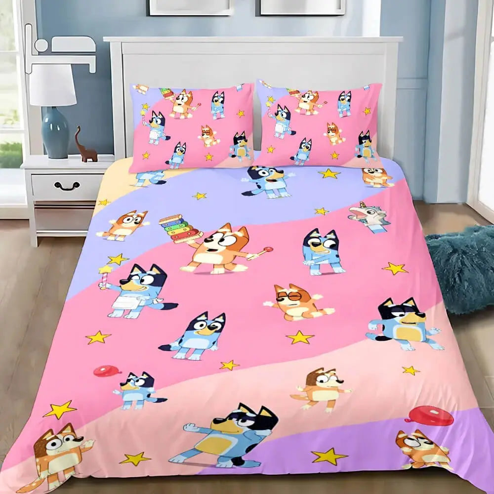 Bluey Cartoon Doona Cover