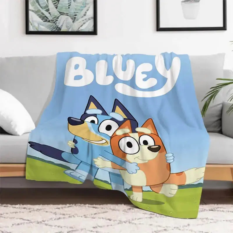 Bluey & Bingo Cartoon Kids Throw Blanket Zirconic