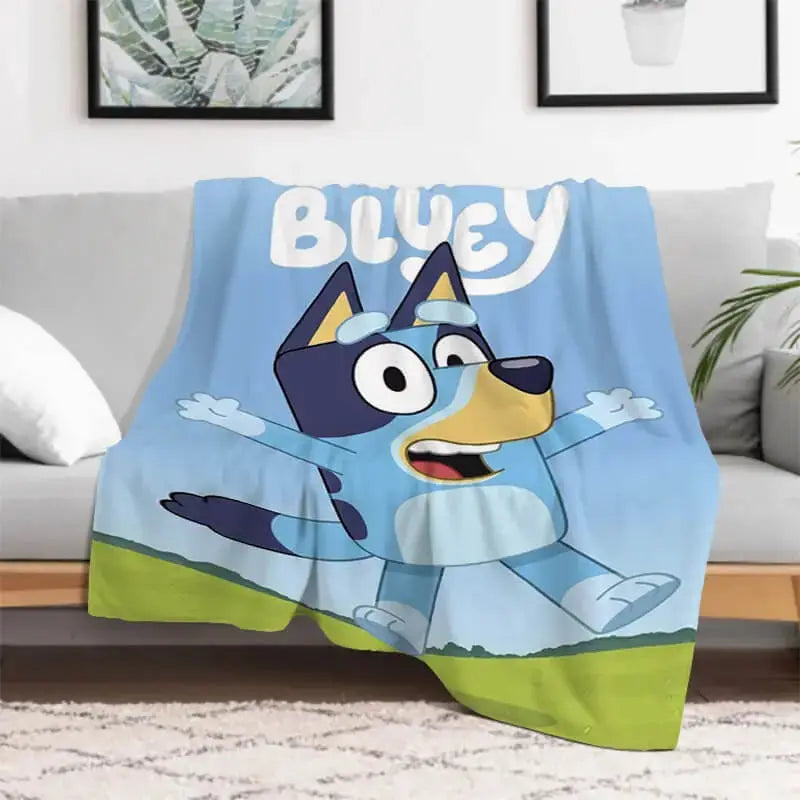 Bluey Cartoon Kids Throw Blanket Zirconic