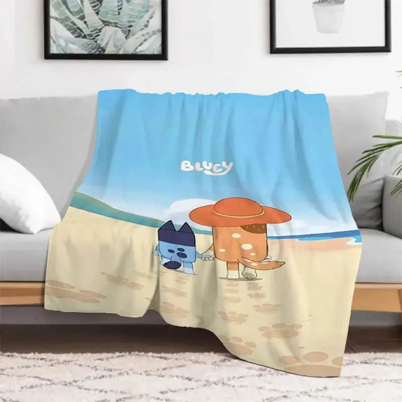 Bluey & Bingo Kids Throw Blanket Zirconic