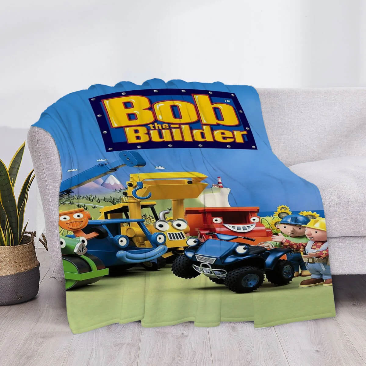 Kids comfort blanket Bob the Builder theme