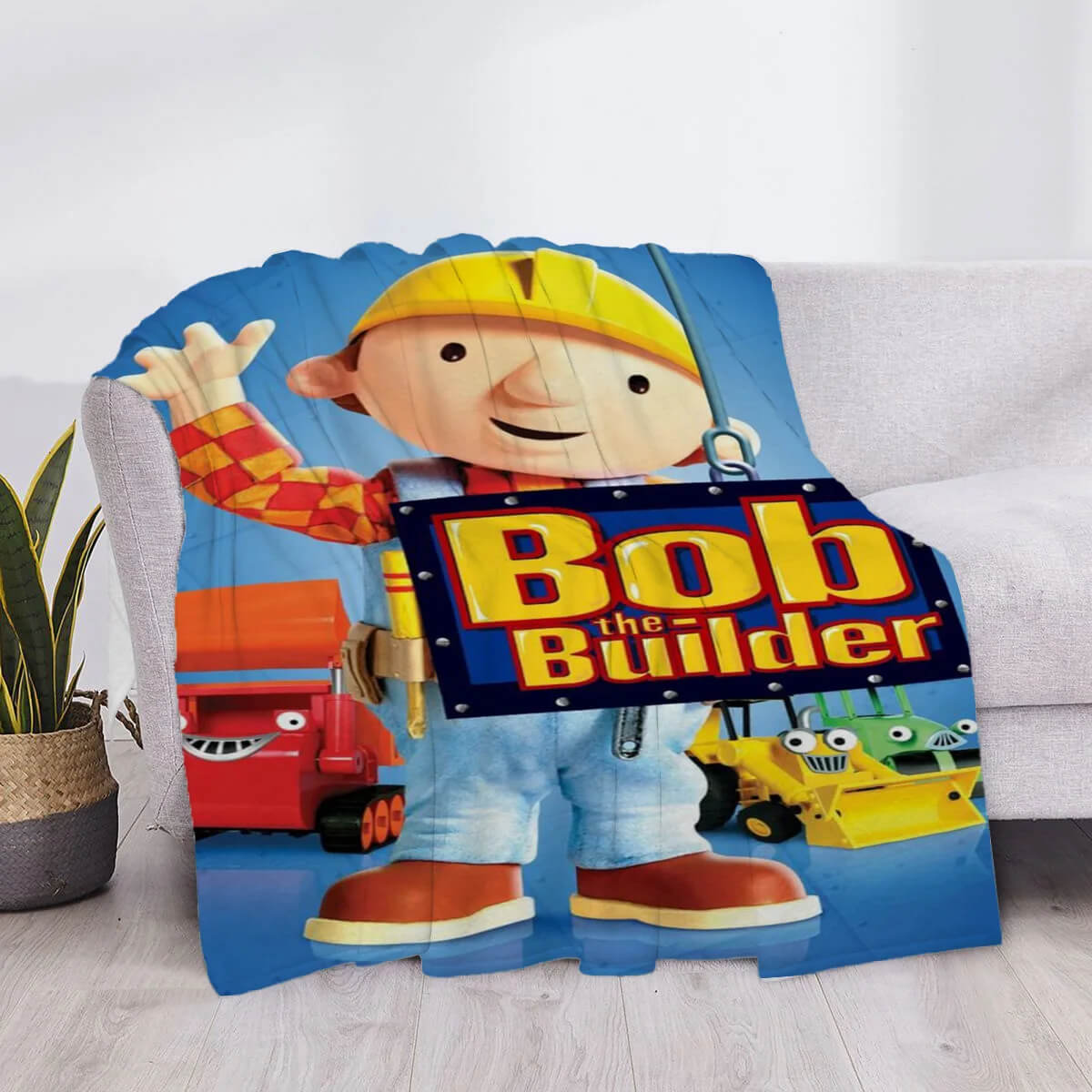 Bob the Builder blanket for kids bedroom decor