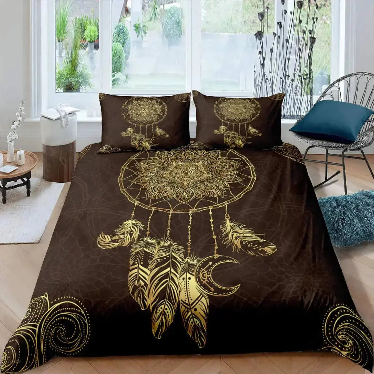Bohemian Dream Catcher Duvet Cover Zirconic