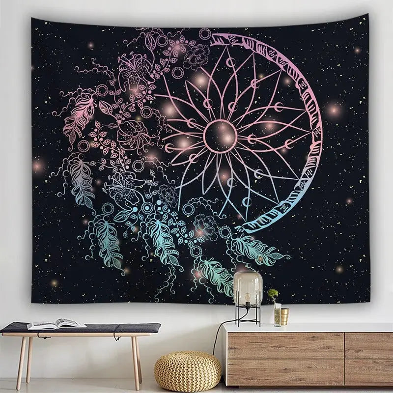 Bohemian Dream Catcher Fabric Poster (Copy) Zirconic