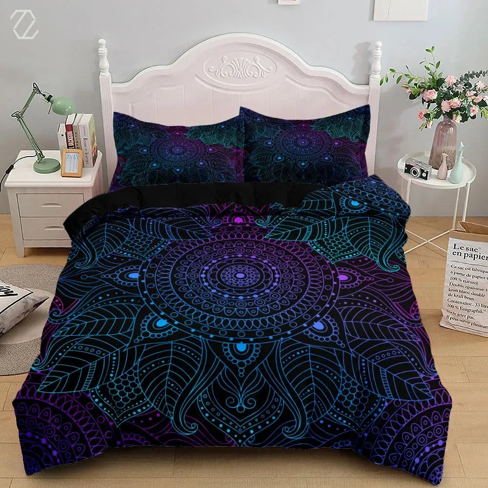 Bohemian Mandala Duvet Cover My Store