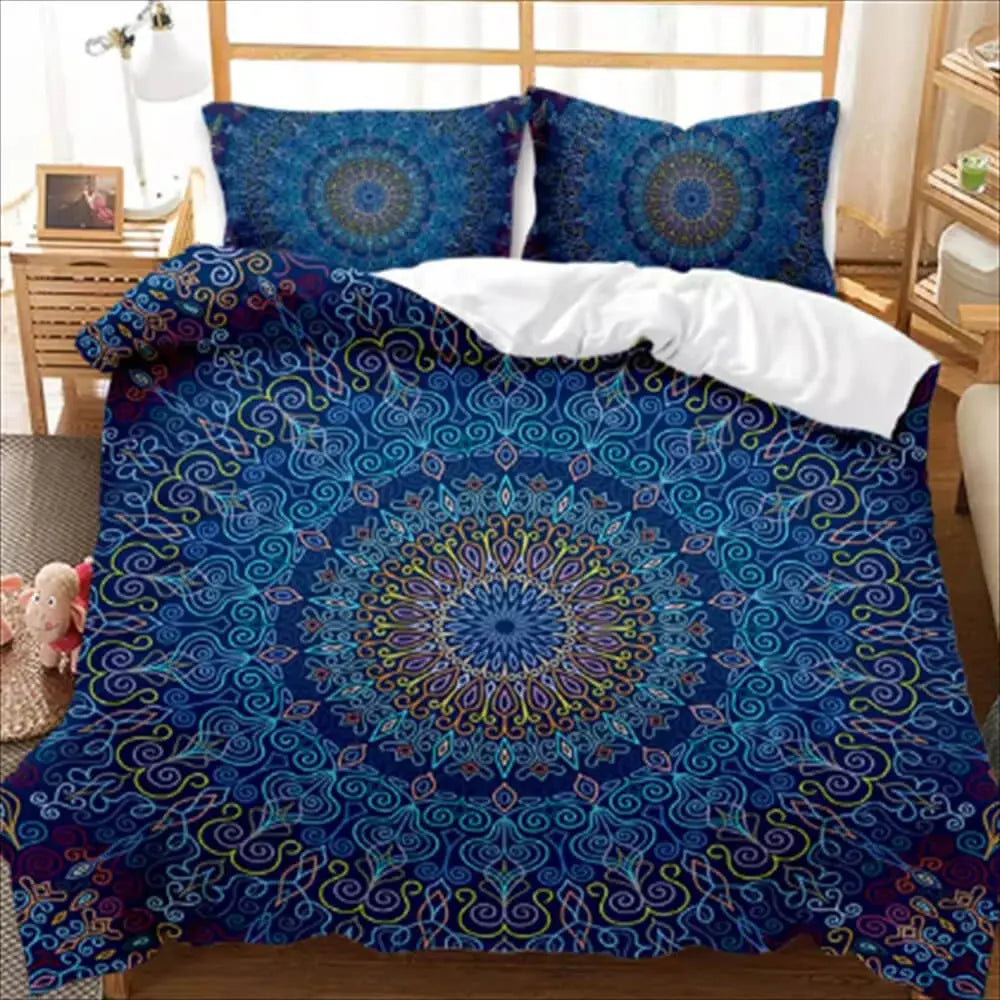 Bohemian Mandala Quilt Cover
