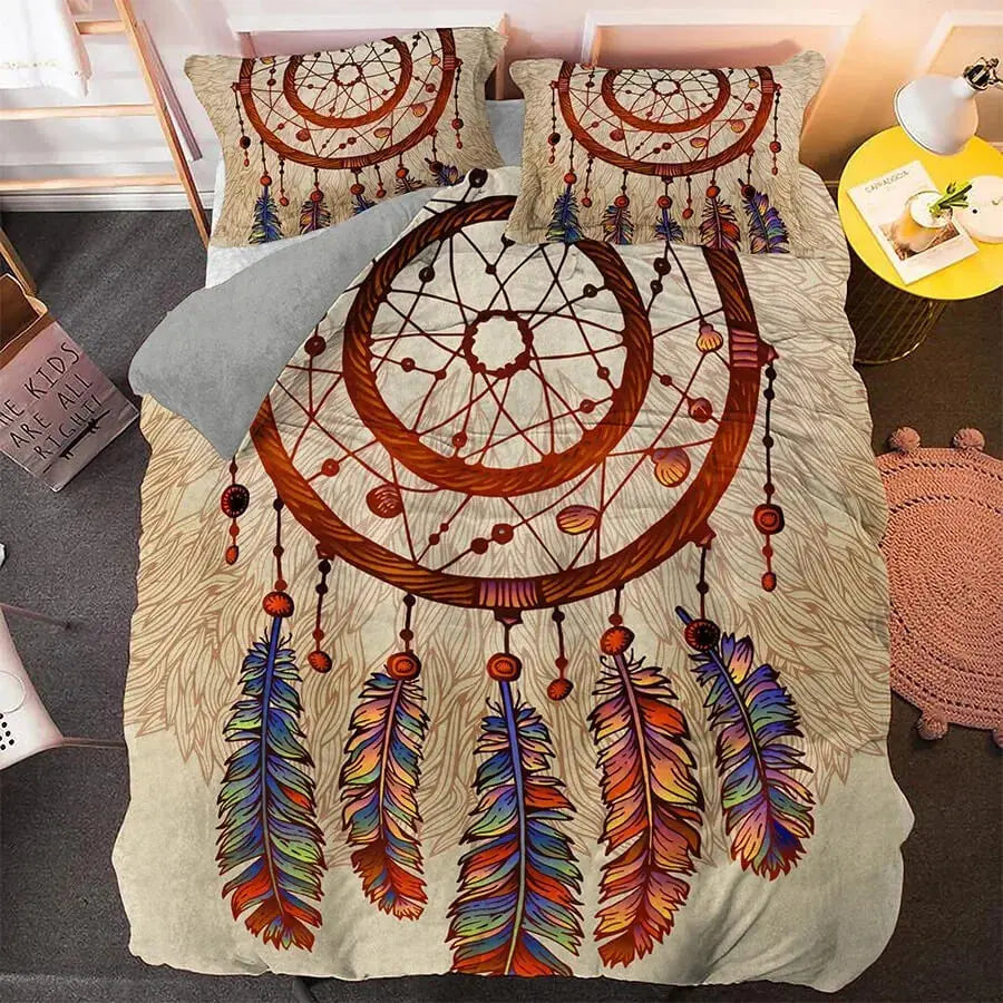 Boho Feathers Dream Catcher Doona Cover