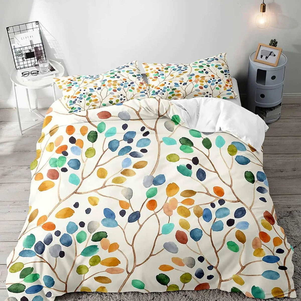 botanical bedding aesthetic