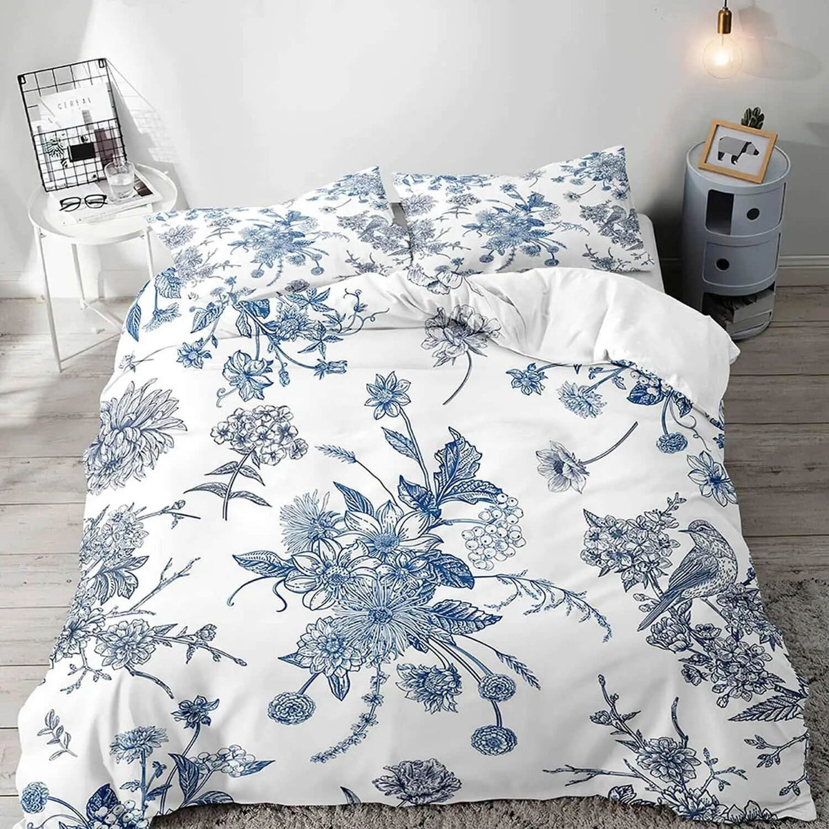 botanical bedding for kids room