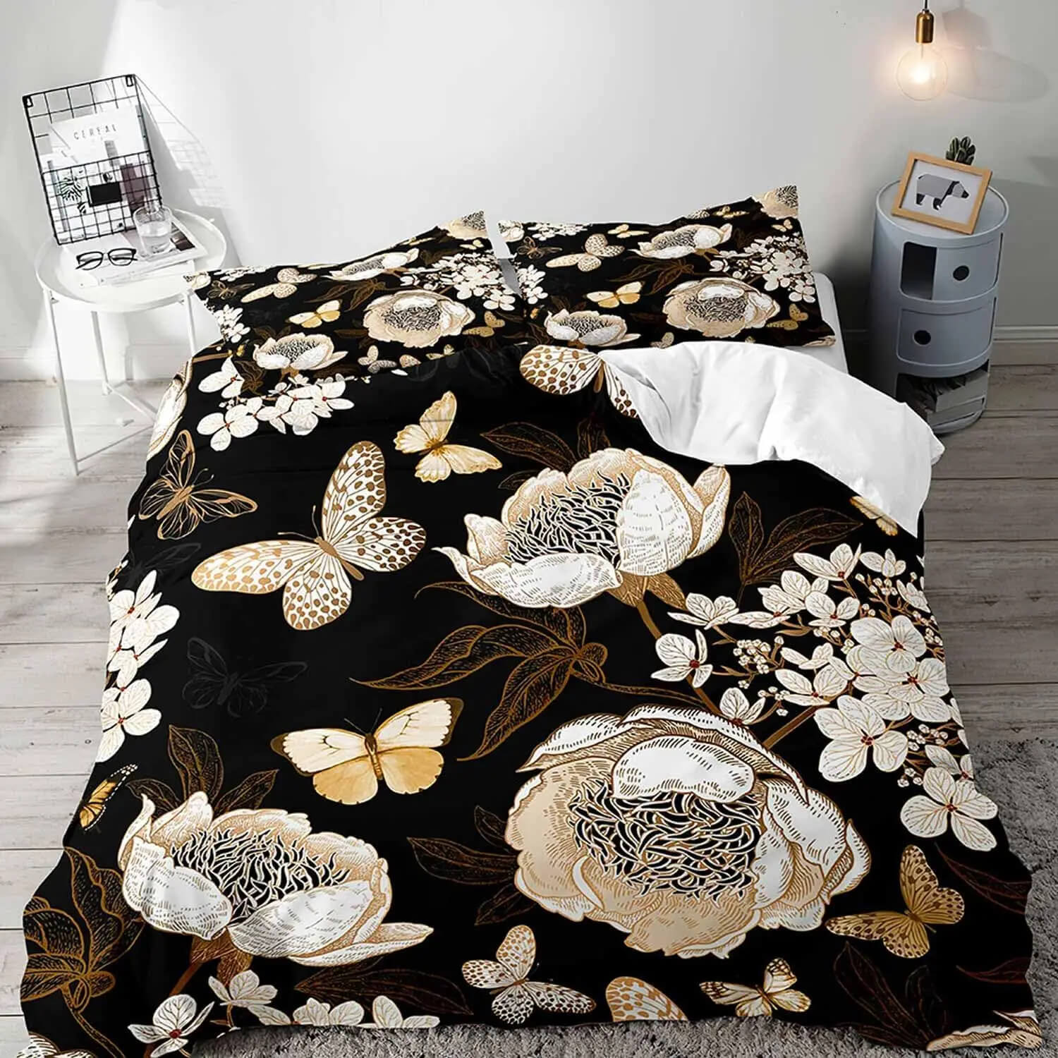 tropical floral bedding stylish room