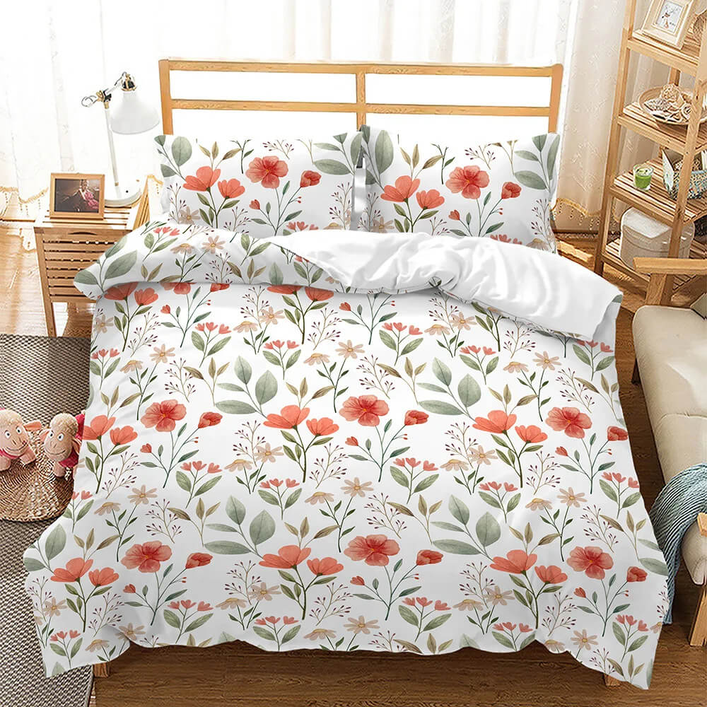 botanical duvet cover soft fabric