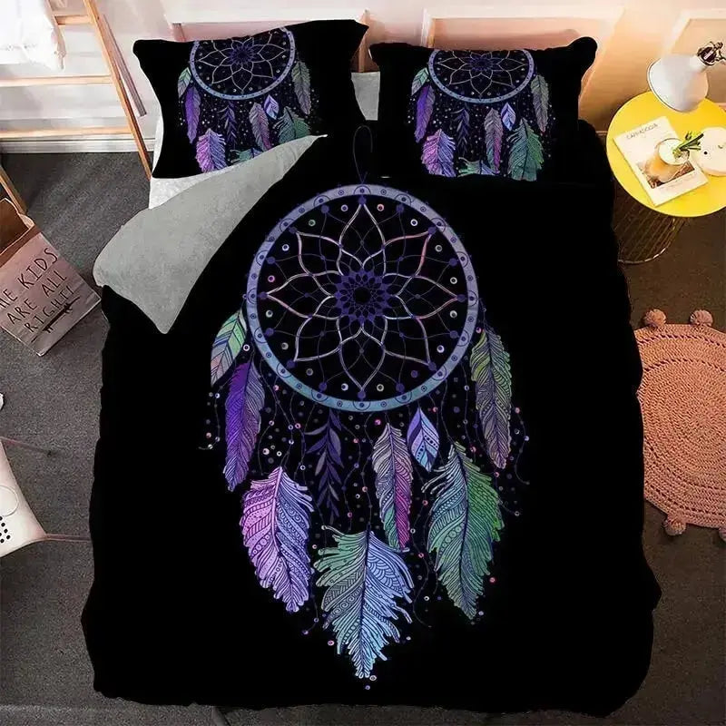 3D Dream Catcher Quilt Cover Zirconic