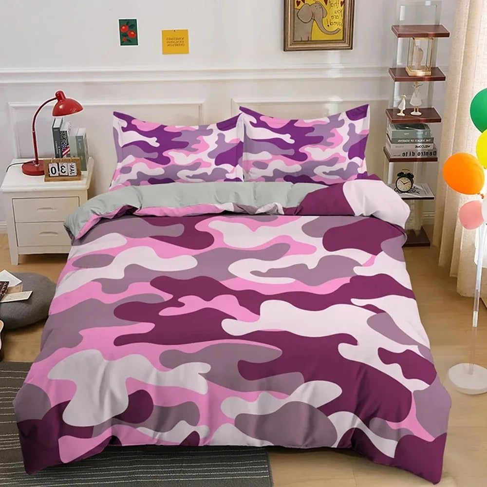 camouflage bedding stylish room