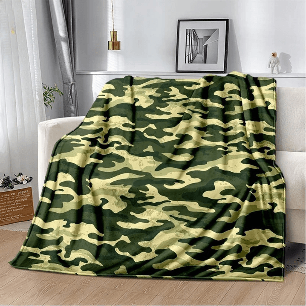 cozy camouflage blanket for winter nights