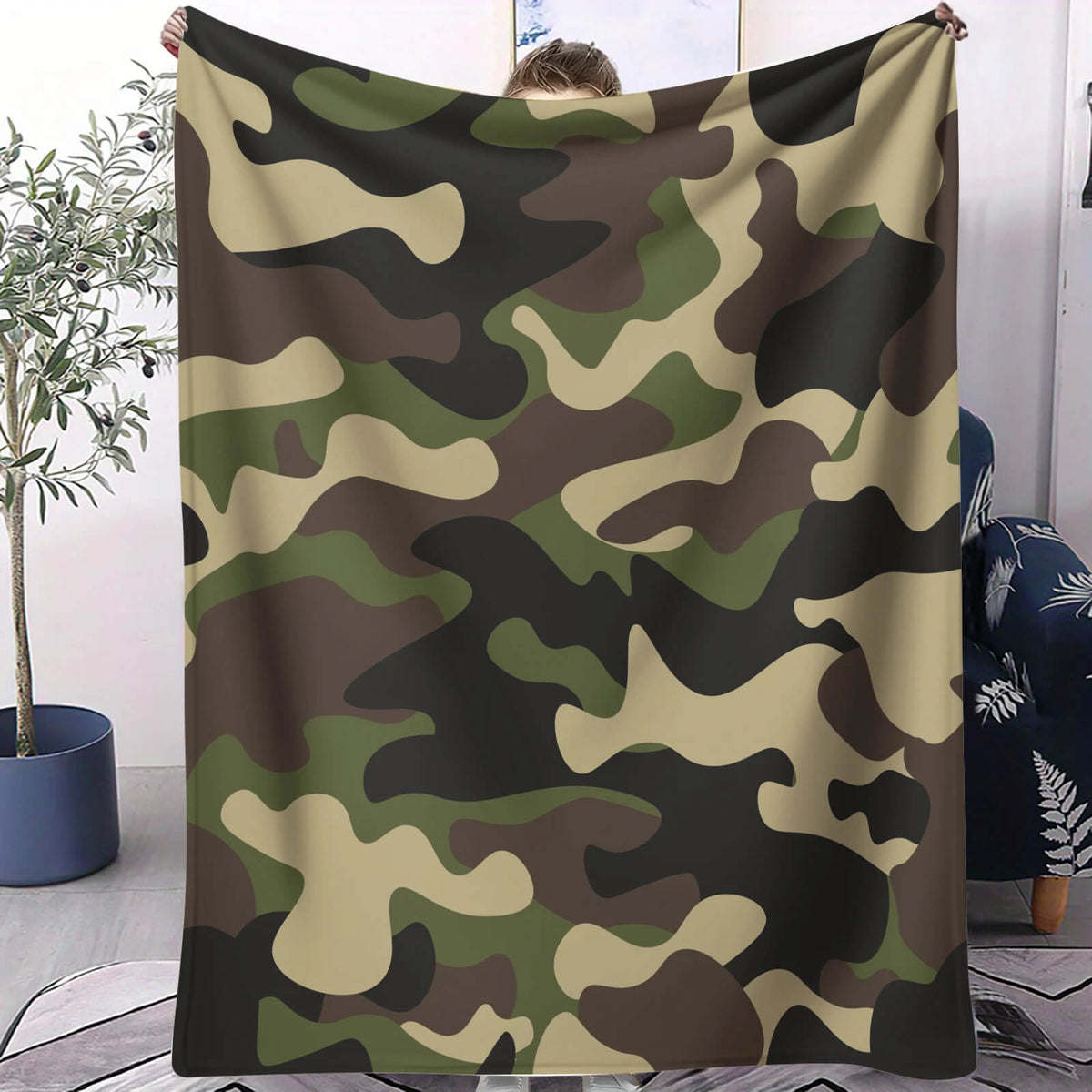 camo blanket cozy throw for sofa