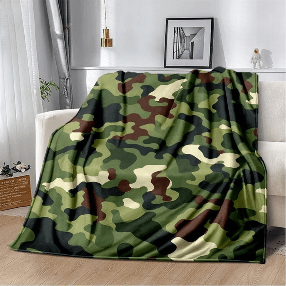 camo blanket for sofa bed decor