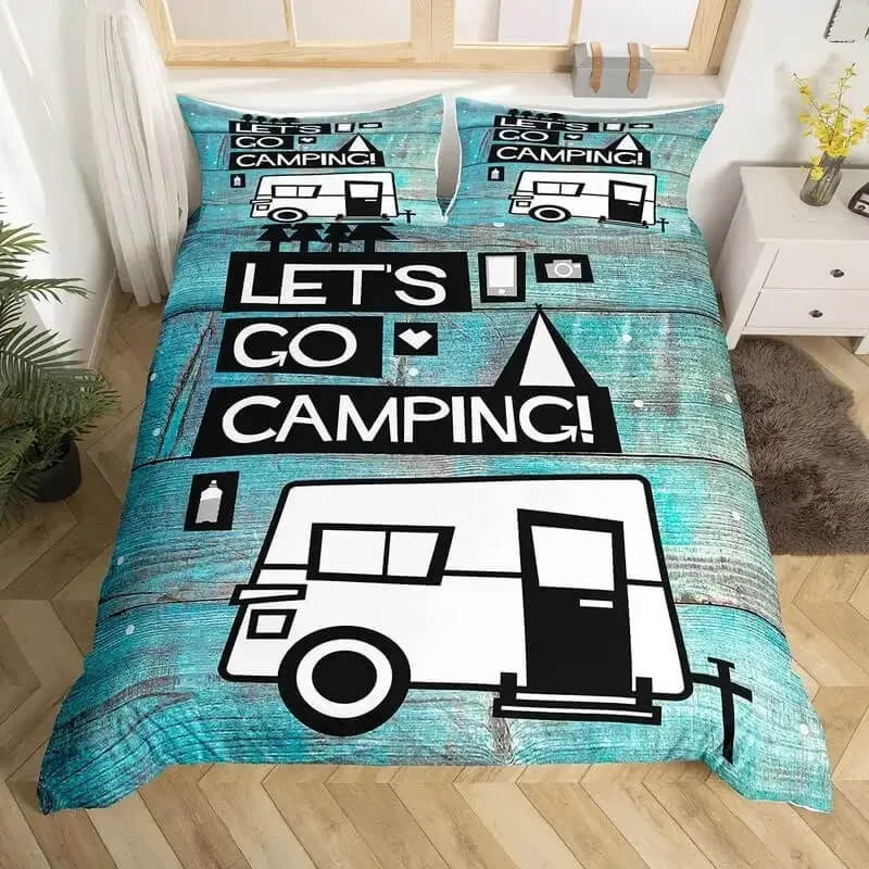 camping bedding detail