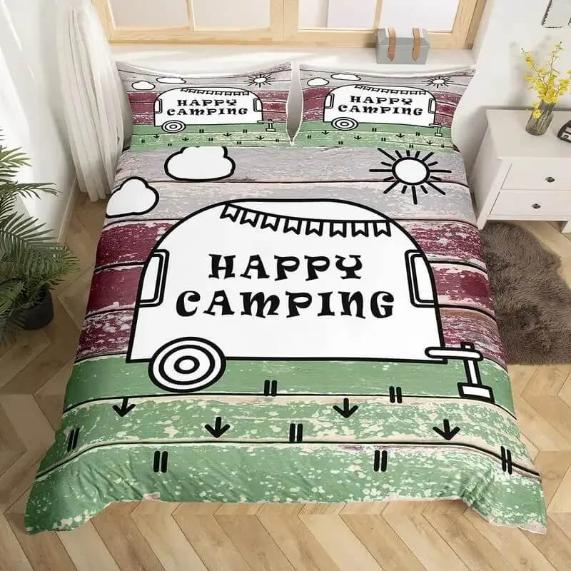 camping bedding home decor