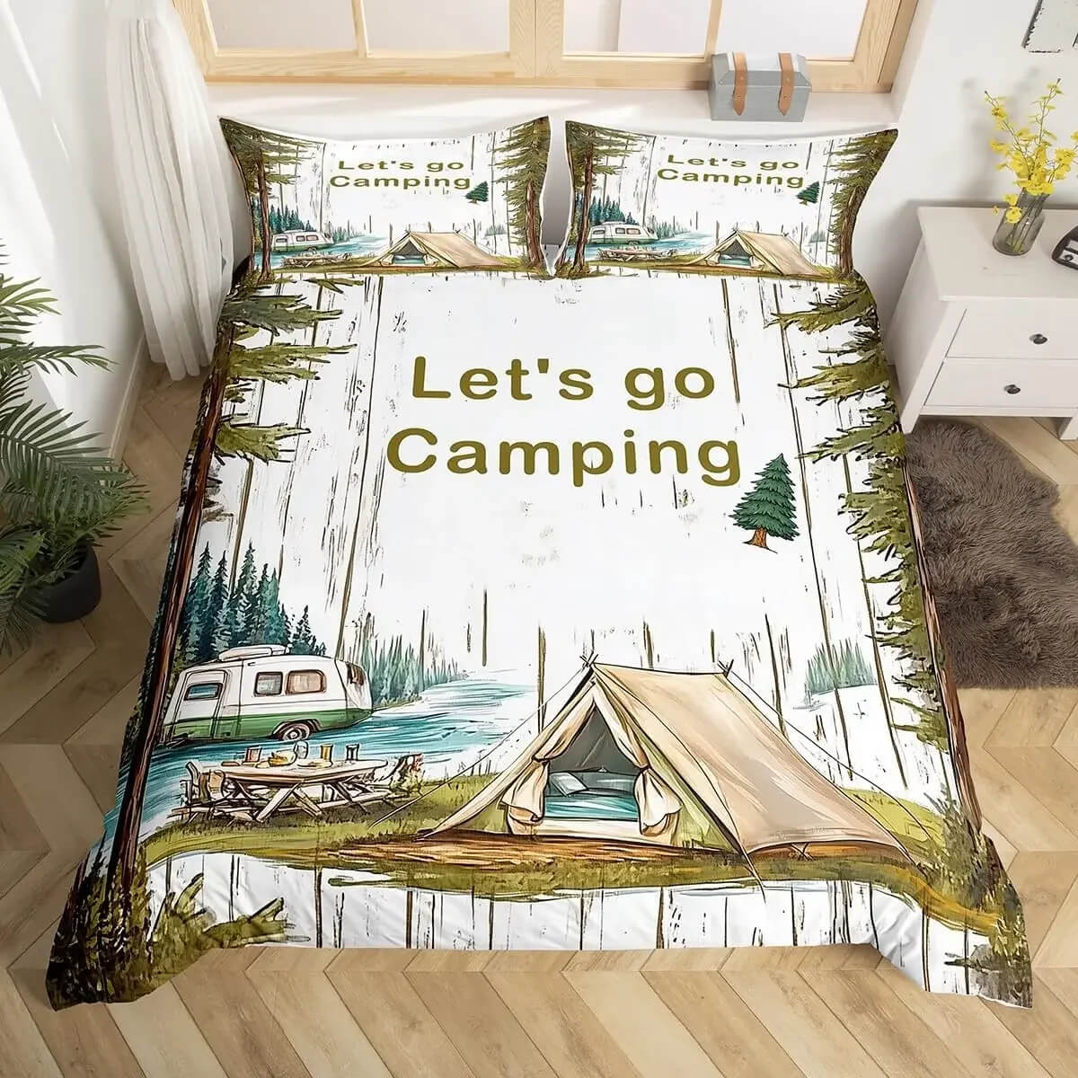 camping bedding queen size
