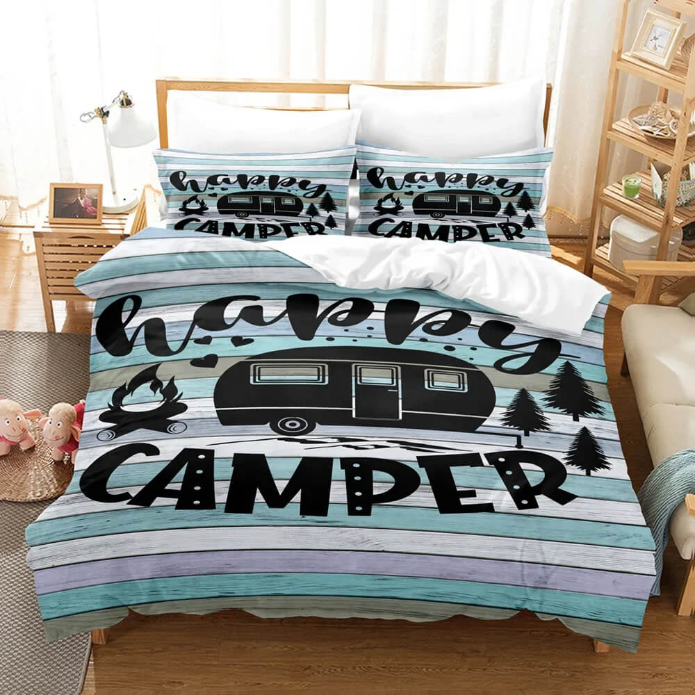 rv bedding close up