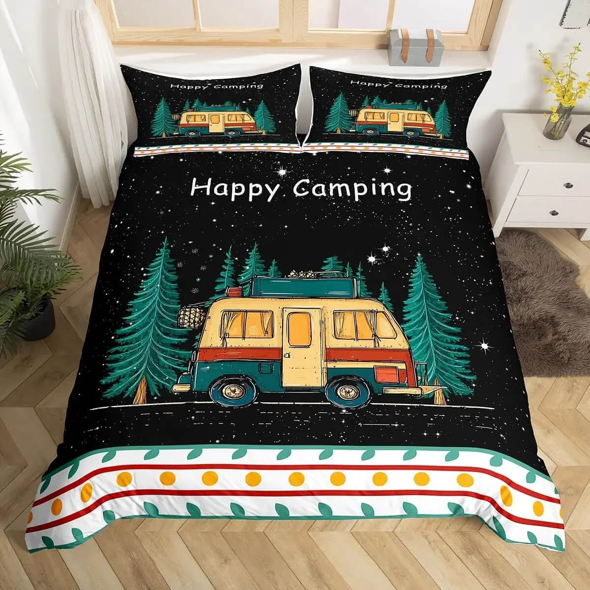 happy camper bedding set