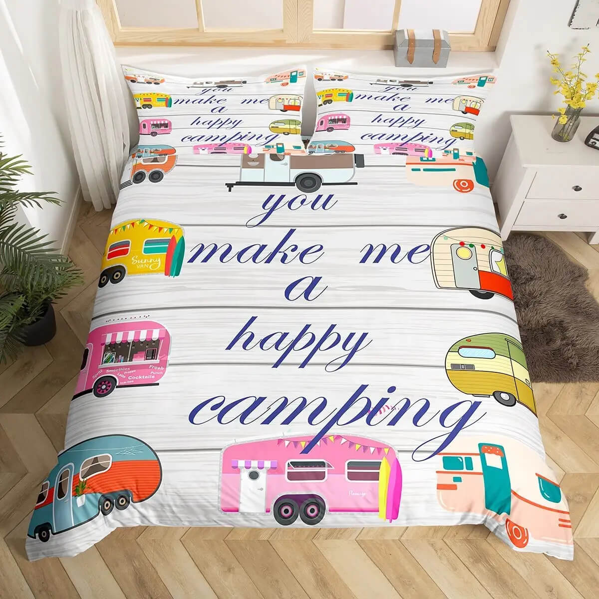 camping bed set design