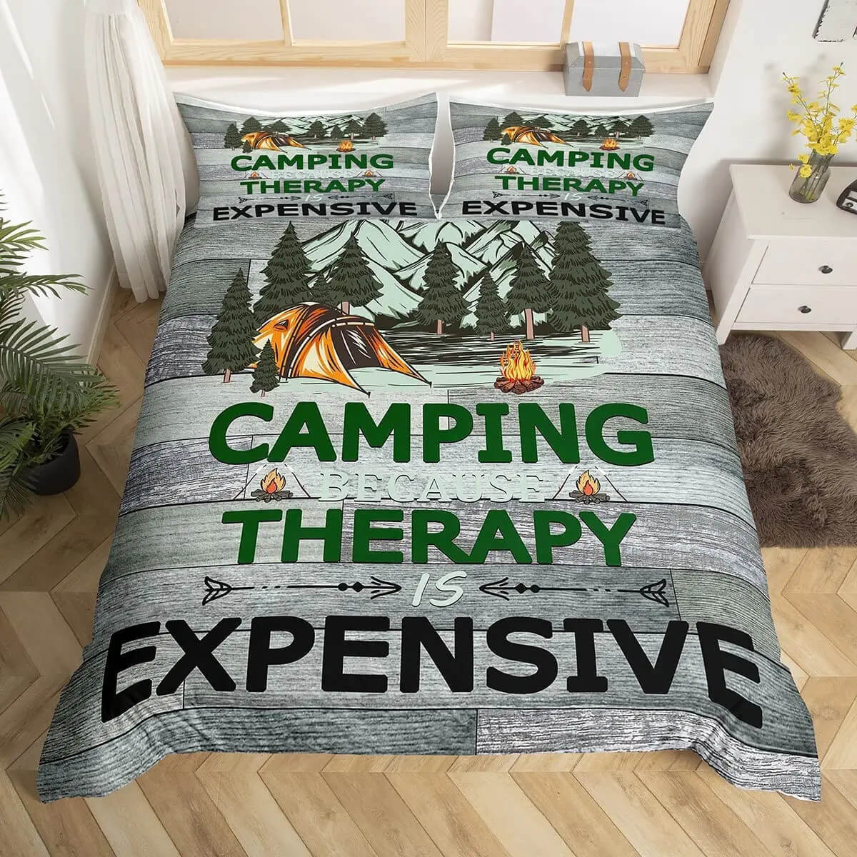 camping bedding stylish room