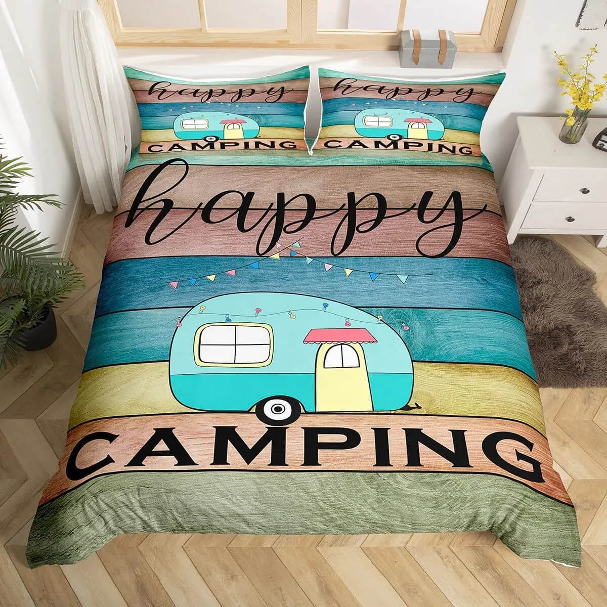 camping bedding close texture