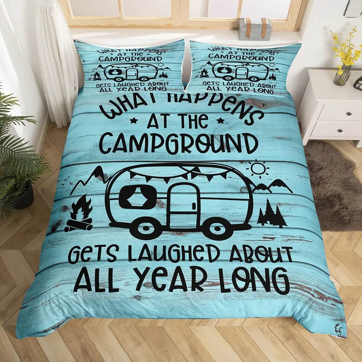 camping bedding smooth texture