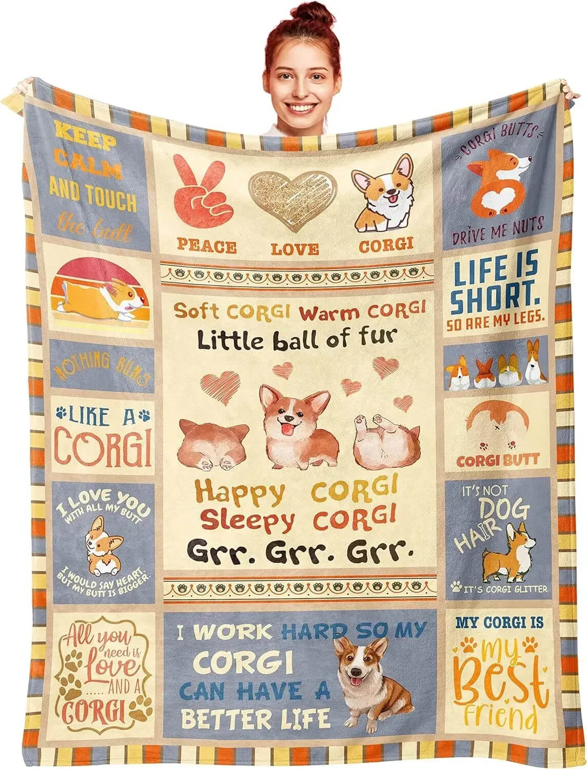 Soft camping blanket for couch
