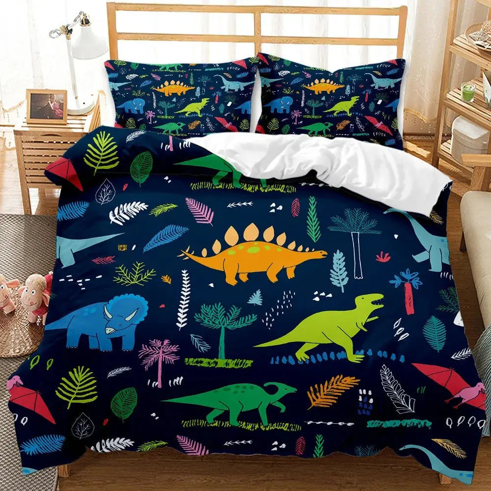 Cartoon Dinosaur Duvet Cover My Store
