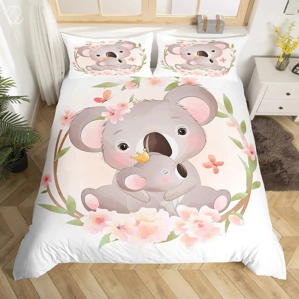 Cartoon Koala Duvet Cover 