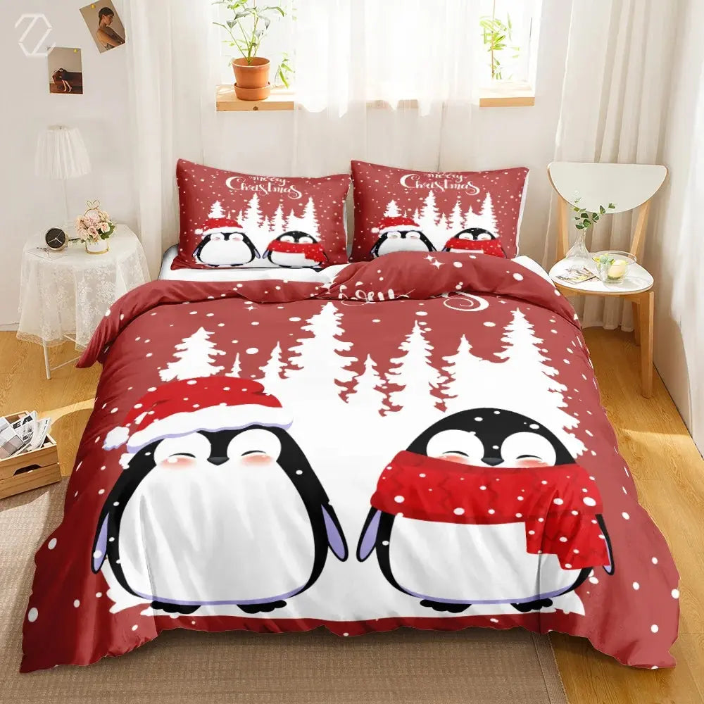 Cartoon Penguin Duvet Cover My Store