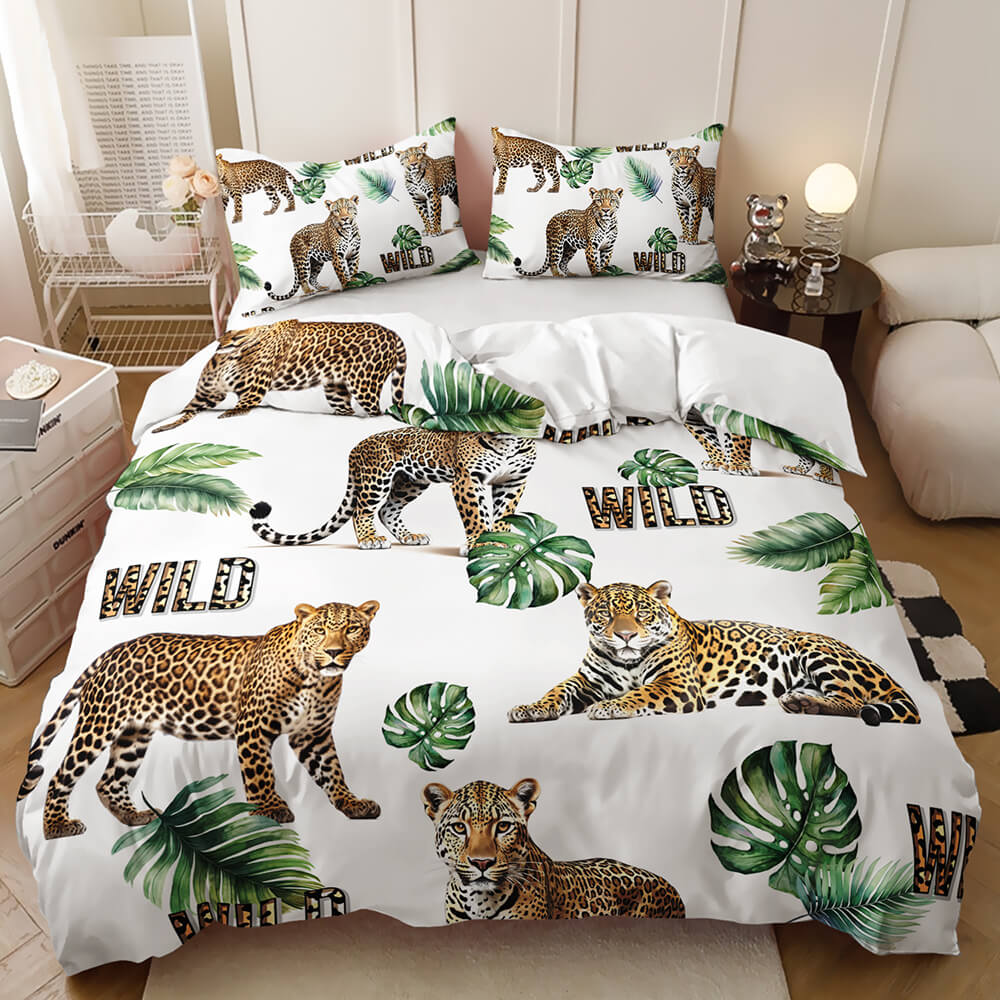 Cartoon animal quilt cover for playful bedroom styling