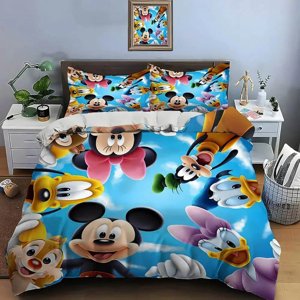 Disney quilt cover set featuring classic Mickey Mouse design