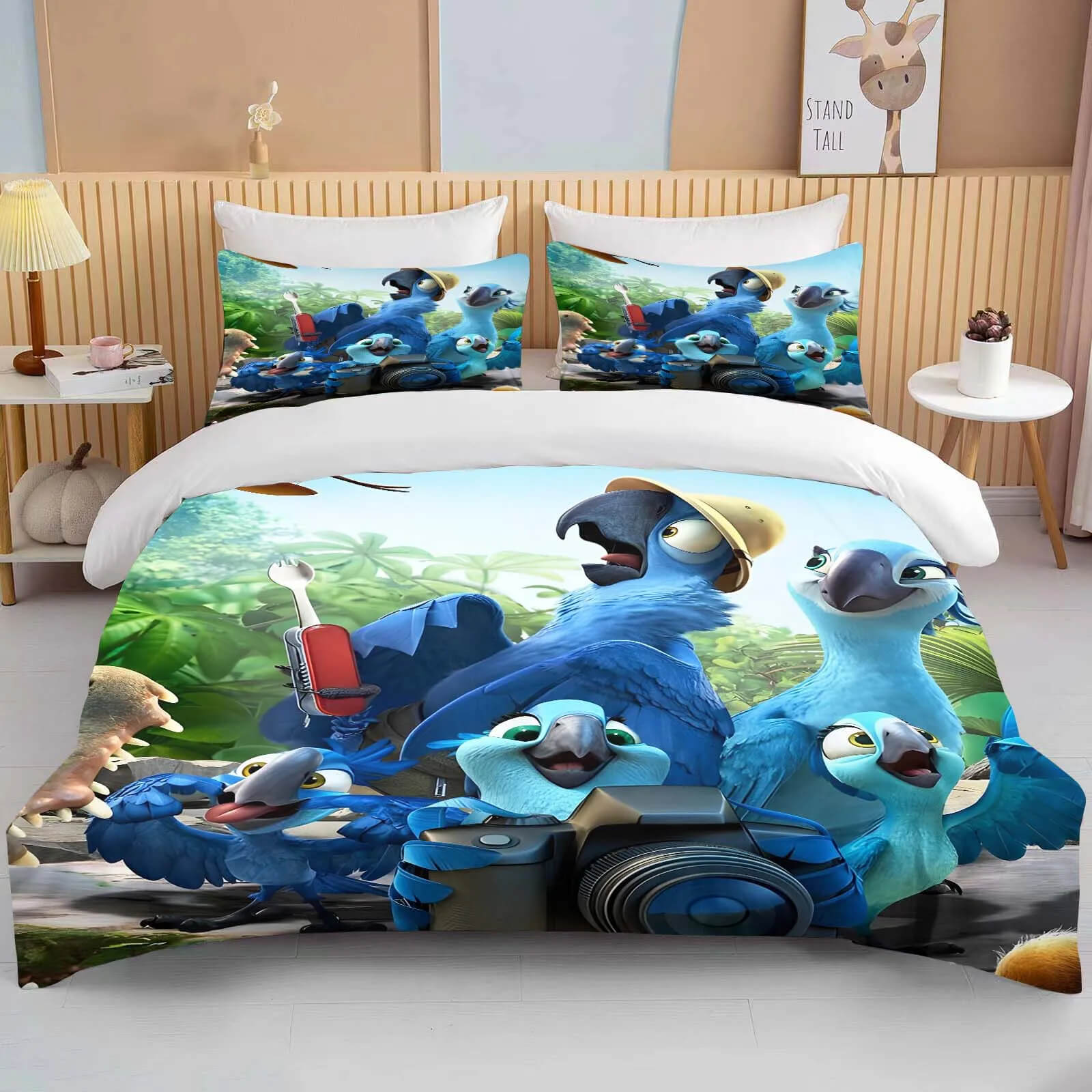 Soft Rio bedding set for boys and girls bedroom