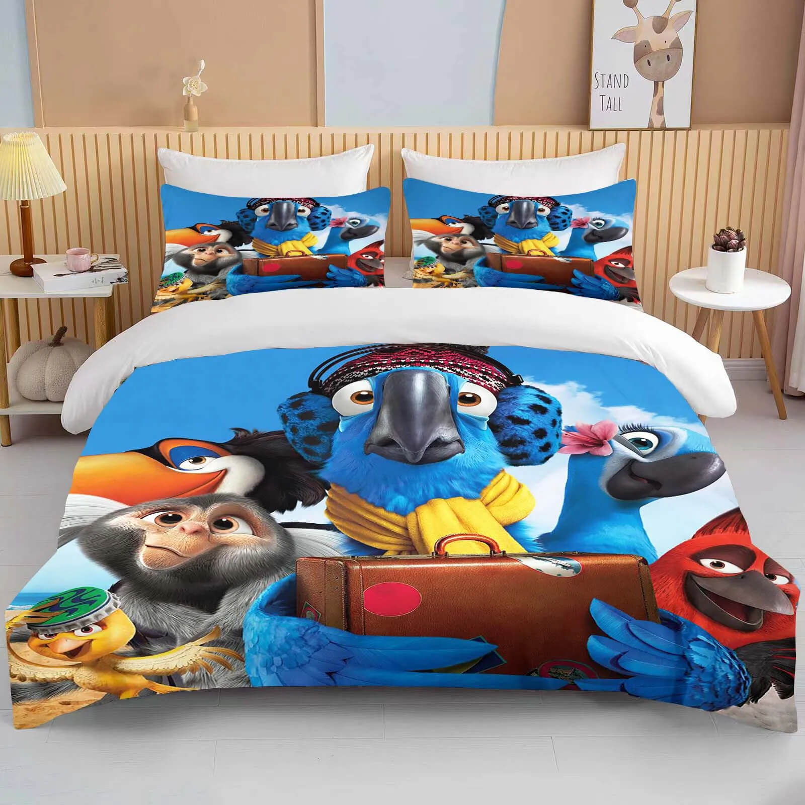Disney Rio parrot anime comforter set for adults