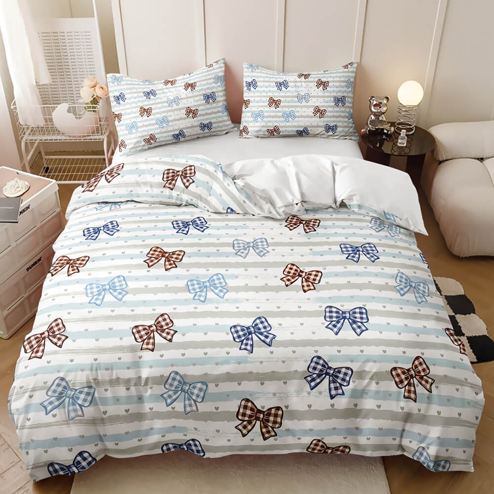 Cute bow aesthetic duvet cover