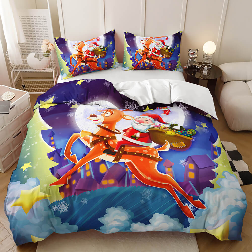 Holiday themed kids bedding
