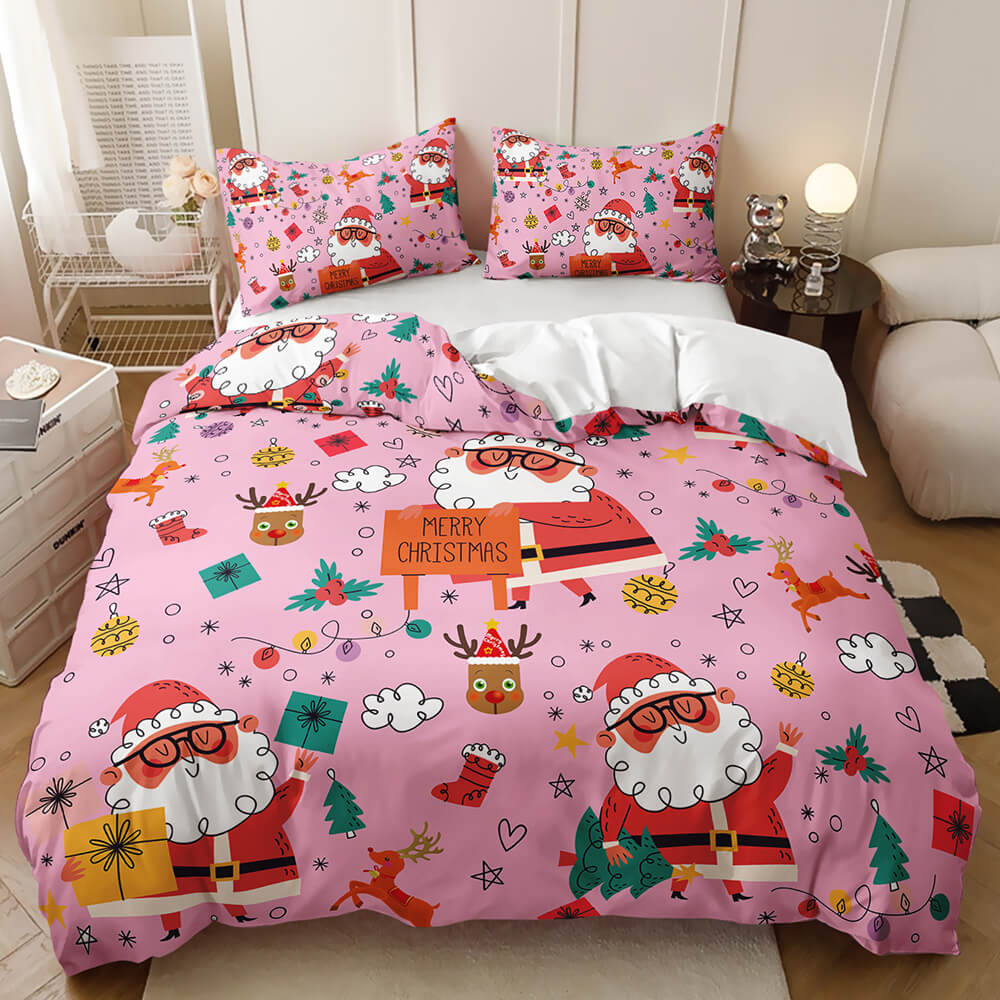 Christmas room decor quilt cover