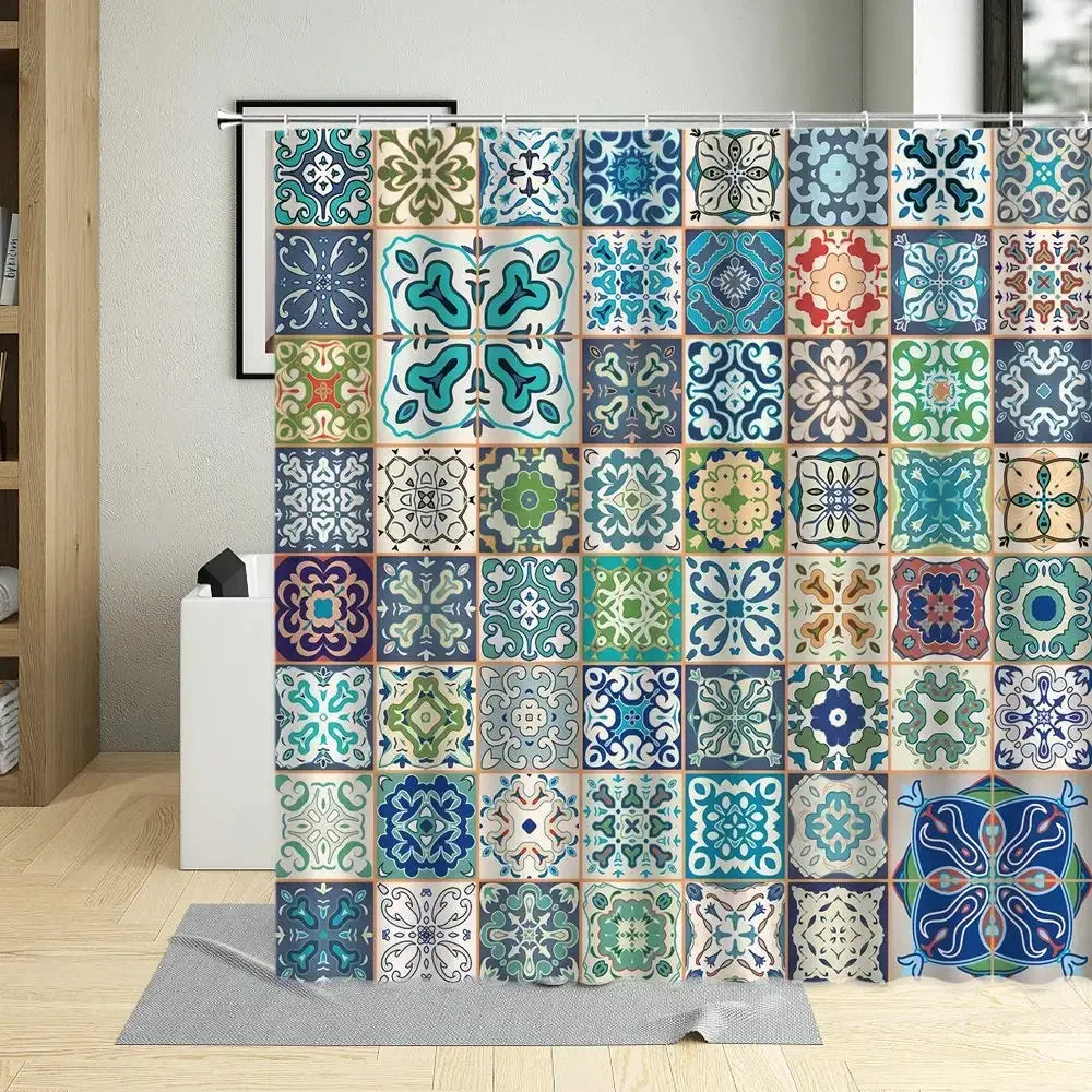 Colorful Bohemia Shower Curtain My Store