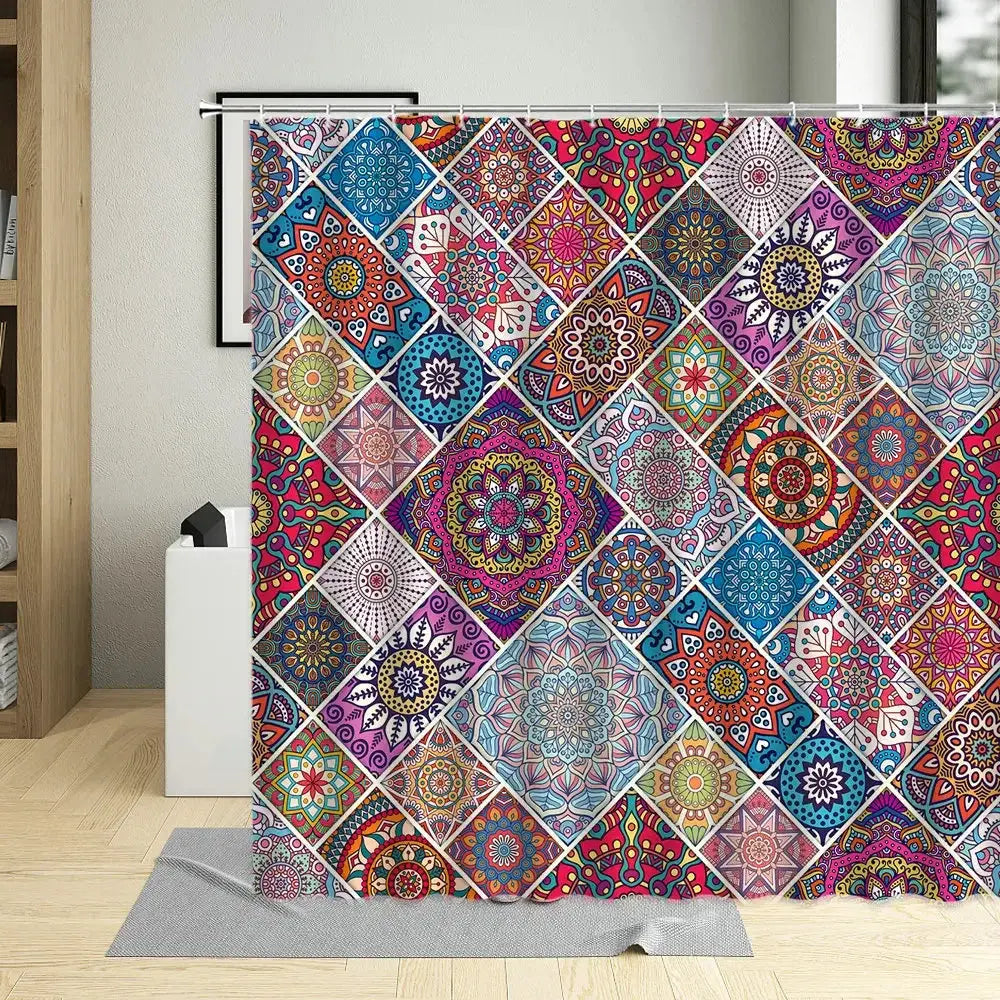 Colorful Bohemia Shower Curtain My Store