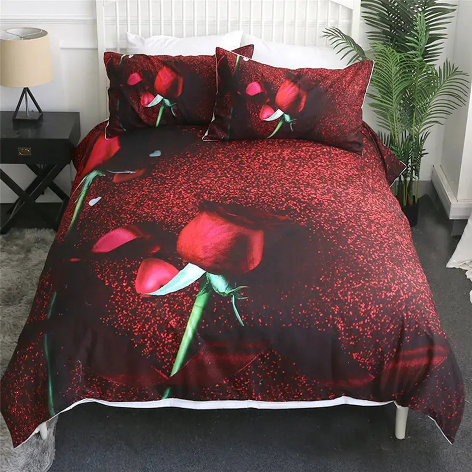 Colorful Roses Duvet Cover My Store