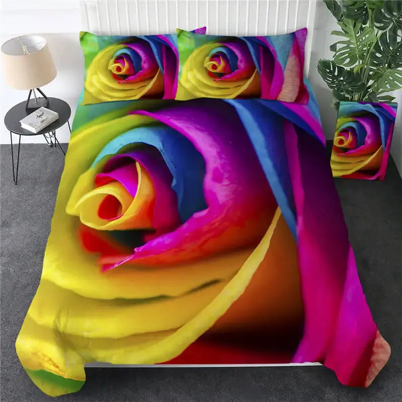 Colorful Roses Duvet Cover My Store