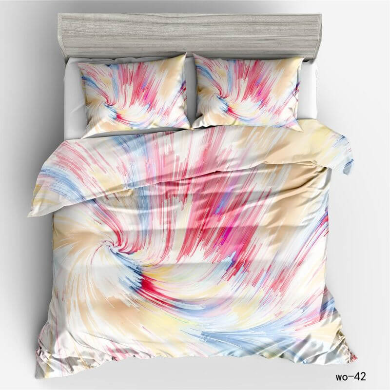 Vibrant abstract gradient doona bedding
